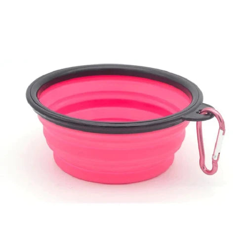 Accessoire pour Chihuahua - Gamelle pliable rose β LΓ©gΓ¨re et pratique pour nourrir ou hydrater votre petit chien ou chat