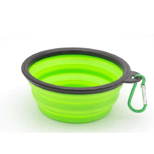 Accessoire pour Chihuahua - Gamelle pliable verte β LΓ©gΓ¨re et pratique pour nourrir ou hydrater votre petit chien ou chat