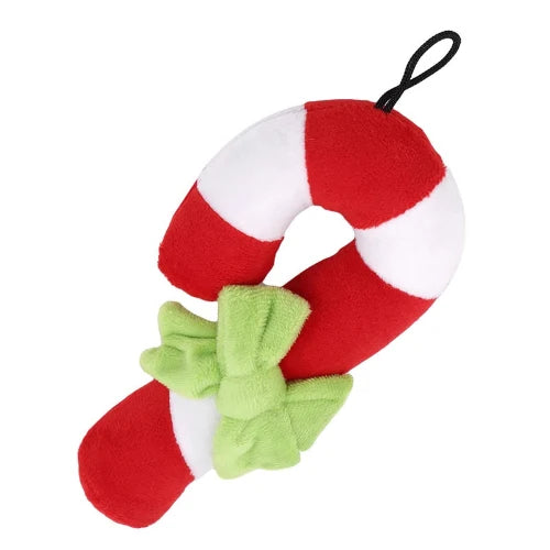 Jouet pour Chihuahua Γ mΓ’cher : peluche en forme de canne Γ sucre de noΓ«l β IdΓ©al pour divertir votre petit chien ou chat