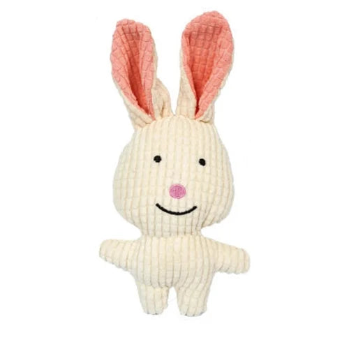 Jouet pour Chihuahua : peluche en forme de lapin blanc β IdΓ©al pour occuper et divertir votre petit chien ou chat
