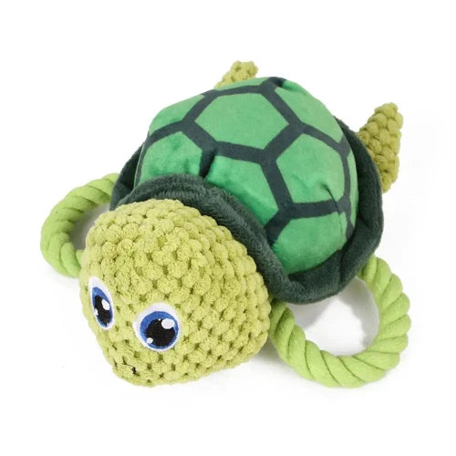 Jouet pour Chihuahua : peluche en forme de tortue verte β IdΓ©al pour occuper et divertir votre petit chien ou chat