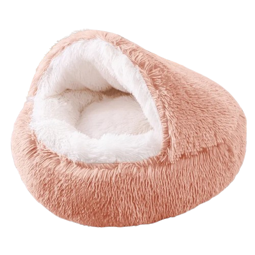 Niche Cocoon ocre en tissu pour Chihuahua β Confort maximal avec intΓ©rieur moelleux, parfait pour les petits chiens ou chats