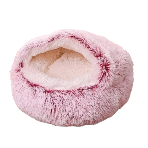 Niche Cocoon violet en tissu pour Chihuahua β Confort maximal avec intΓ©rieur moelleux, parfait pour les petits chiens ou chats