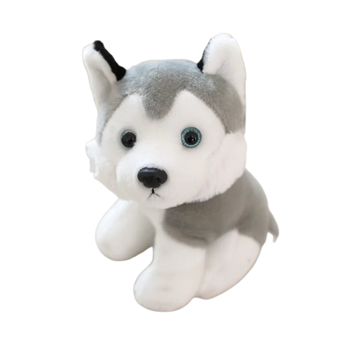 Jouet pour Chihuahua : peluche en forme de loup gris β IdΓ©al pour occuper et divertir votre petit chien ou chat