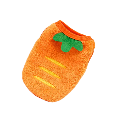 Pull pour Chihuahua orange motif carotte β Confortable, vΓͺtement parfait pour garder votre petit chien ou chat au chaud