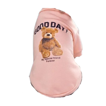 Pull pour Chihuahua rose motif good day avec nounours โ Confortable, vรชtement parfait pour garder votre petit chien ou chat au chaud