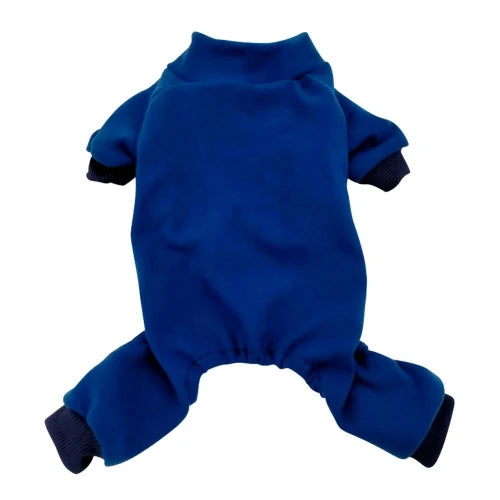 Pyjama uni bleu foncΓ© pour Chihuahua β Confortable, idΓ©al pour garder votre petit chien ou chat au chaud pendant la nuit