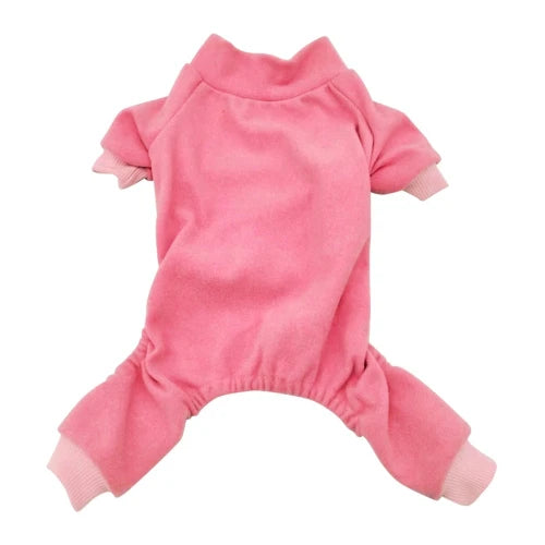 Pyjama uni rose foncΓ© pour Chihuahua β Confortable, idΓ©al pour garder votre petit chien ou chat au chaud pendant la nuit
