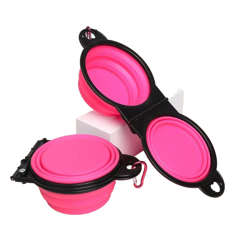 Dog Bowl: Double foldable bowl