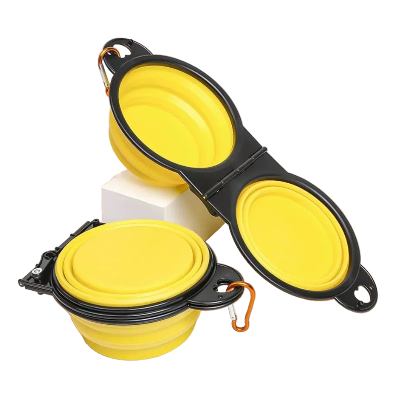 Dog Bowl: Double foldable bowl