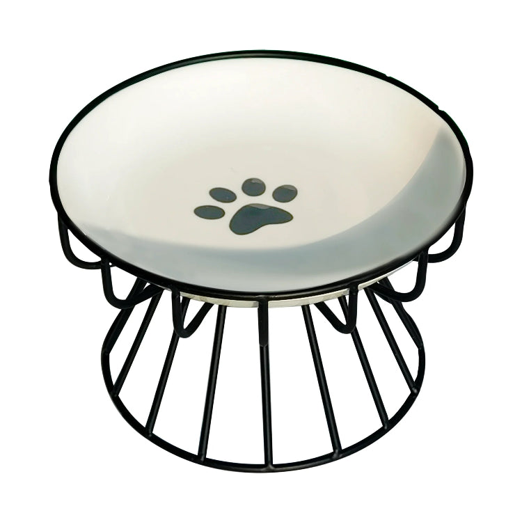 Dog Bowl: Black Ceramic Stand