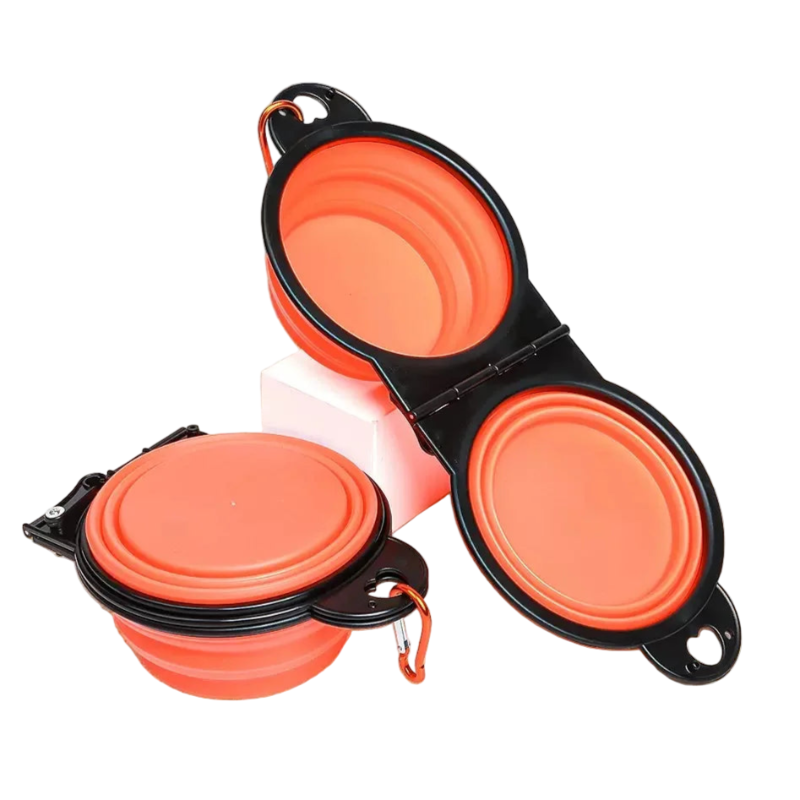 Dog Bowl: Double foldable bowl