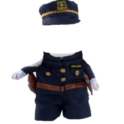 Dรฉguisement Chihuahua : costume de policier foncรฉ confortable et tendance, parfait pour les fรชtes, รฉvรจnements, anniversaires ou halloween โ taille parfaite pour les petits chiens