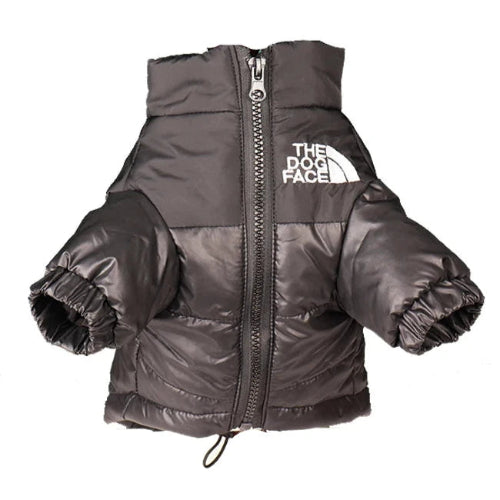 Manteau pour Chihuahua : Doudoune noire the north face β Pratique et chaude, idΓ©ale pour votre petit chien ou chat