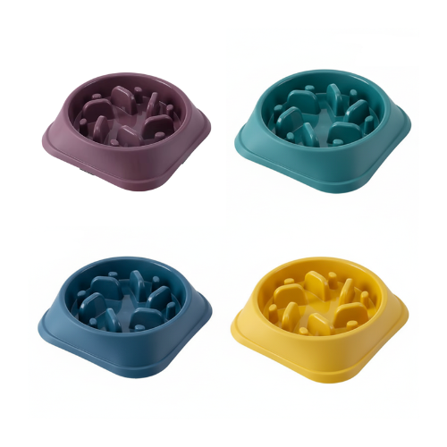 Dog Bowl: Round Anti-Gluttony
