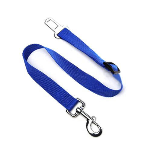 Harnais : Ceinture bleue pour attacher votre petit chien lors de vos trajets en voiture. Convient à tous les véhicules. S’adapte aux petits chiens, chihuahuas, ou aux chats.