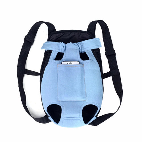 Transport : Porte-bΓ©bΓ© ventral bleu ciel pour Chihuahua β Confortable et pratique, idΓ©al pour transporter votre petit chien ou chat