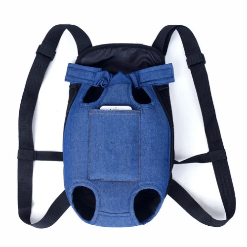 Transport : Porte-bΓ©bΓ© ventral bleu marine pour Chihuahua β Confortable et pratique, idΓ©al pour transporter votre petit chien ou chat