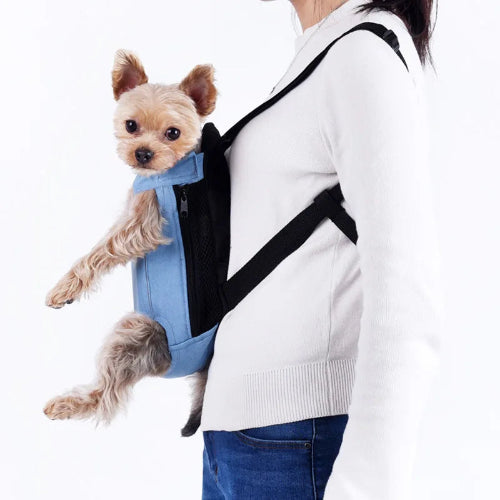 Transport : Porte-bΓ©bΓ© ventral pour Chihuahua β Confortable et pratique, idΓ©al pour transporter votre petit chien ou chat - vue portΓ©