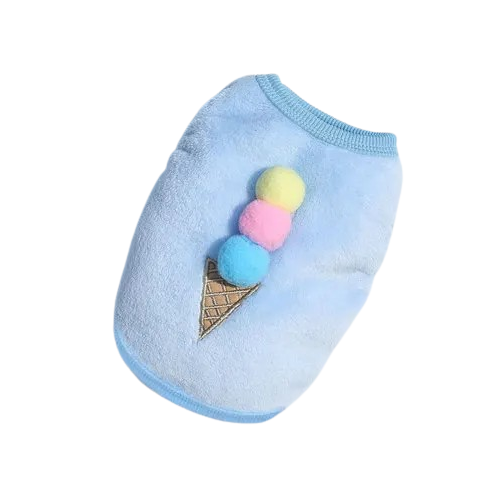 Pull pour Chihuahua bleu avec motif glace β Confortable, vΓͺtement parfait pour garder votre petit chien ou chat au chaud
