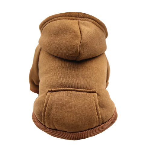 Pull Γ capuche pour Chihuahua marron β vΓͺtement parfait pour garder votre petit chien ou chat au chaud