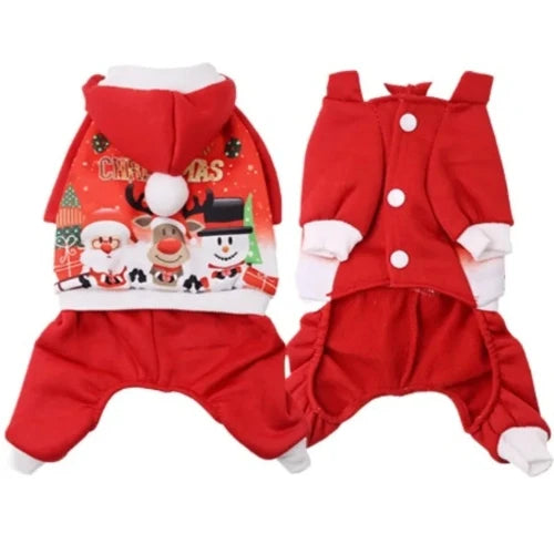 Pull pour Chihuahua rouge motifs de noΓ«l β Confortable, vΓͺtement parfait pour garder votre petit chien ou chat au chaud