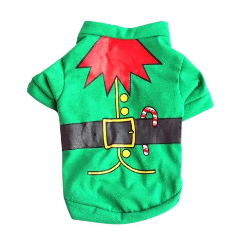 Pull pour Chihuahua vert motif lutin de noΓ«l β Confortable, vΓͺtement parfait pour garder votre petit chien ou chat au chaud