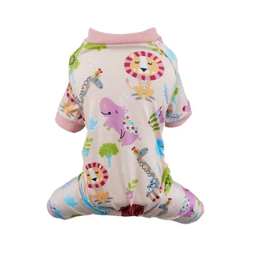 Pyjama rose motifs animaux pour Chihuahua β Confortable, idΓ©al pour garder votre petit chien ou chat au chaud pendant la nuit