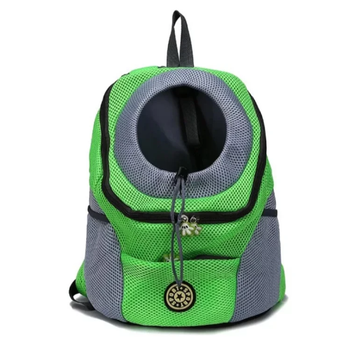Sac Γ dos vert et gris pour transporter votre Chihuahua β Pratique et confortable pour emmener partout votre petit chien ou chat