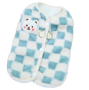 Manteau pour Chihuahua : veste Γ carreaux bleu et blanc β Confortable, parfait pour protΓ©ger votre petit chien ou chat pendant les promenades