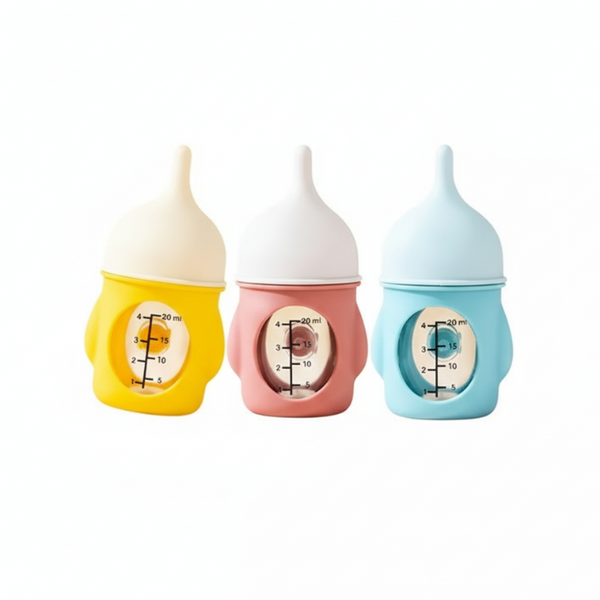 Biberon coloré jaune, rouge ou bleu pour l'alimentation des chiots, des petits chiens, et chatons. Vendu sur la boutique Mon Petit Chihuahua.