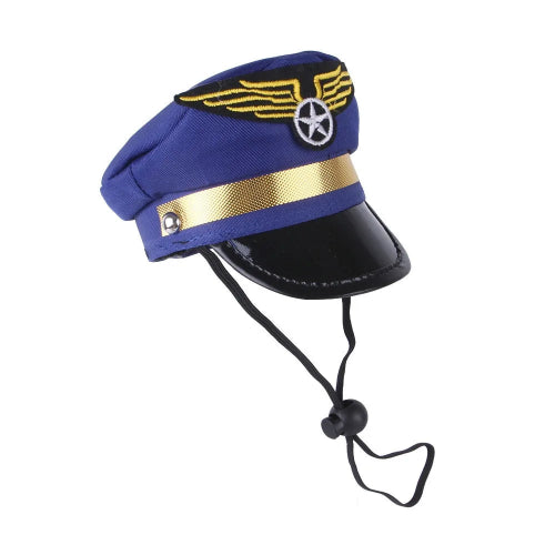 Casquette d’aviateur pour petit chien, avec lanière réglable. Accessoire élégant et amusant vendu sur la boutique Mon Petit Chihuahua. Convient aussi aux chats.
