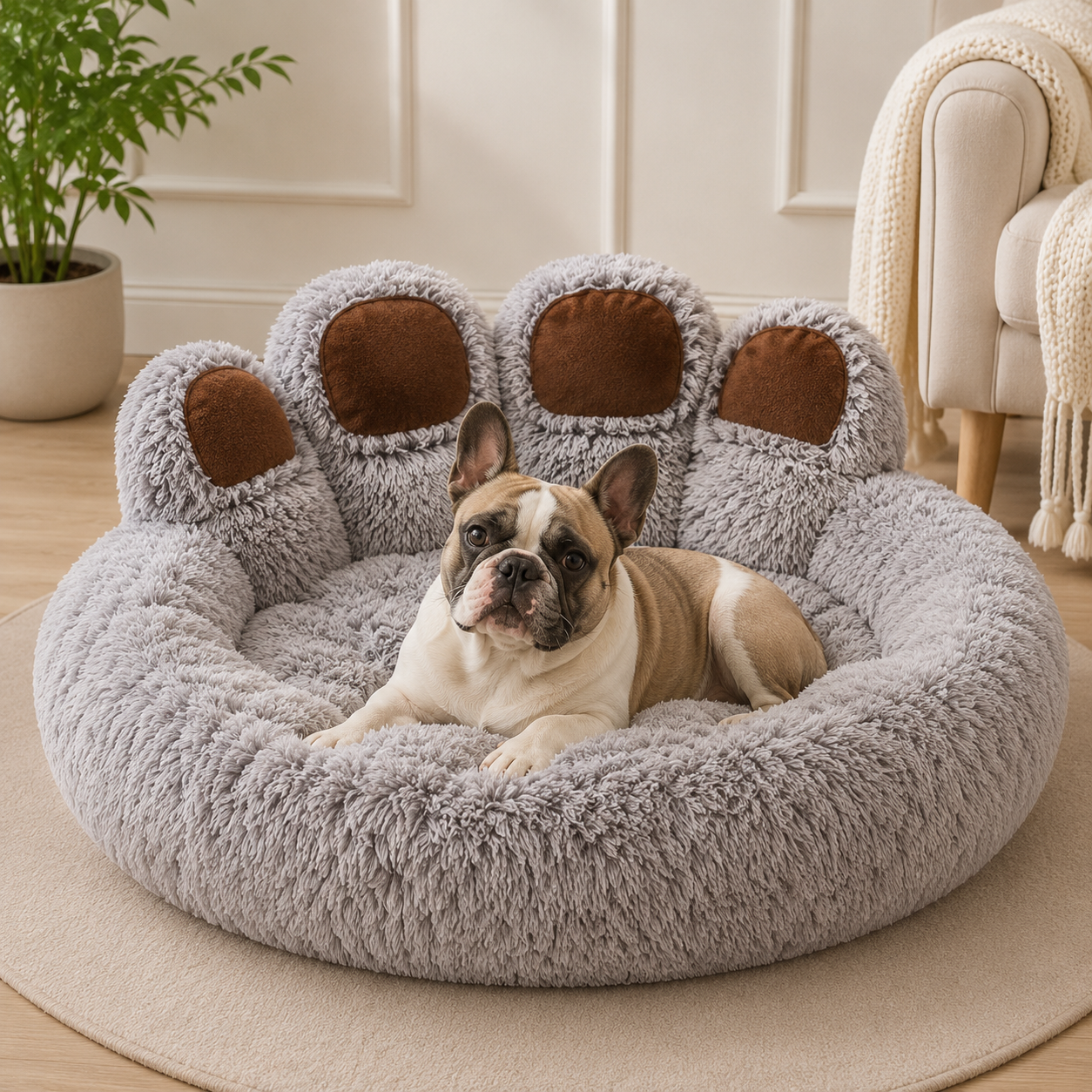 Panier moelleux pour petit chien