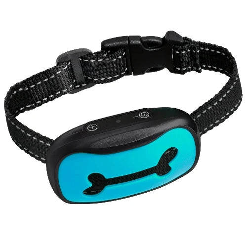 Chihuahua-Halsband: Anti-Bell-Halsband mit blauem Knochen
