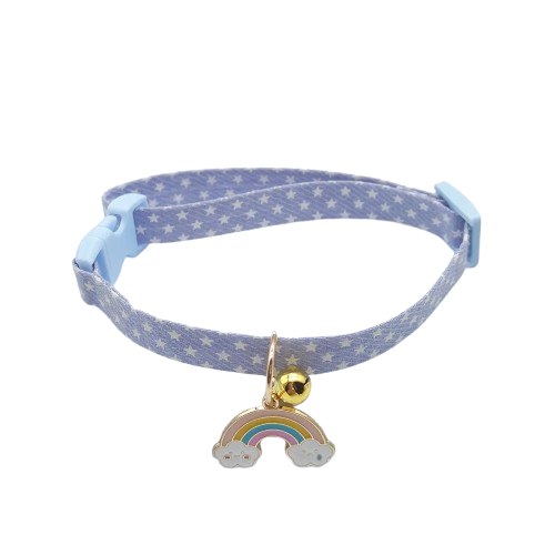 Chihuahua Collar: Blue Rainbow