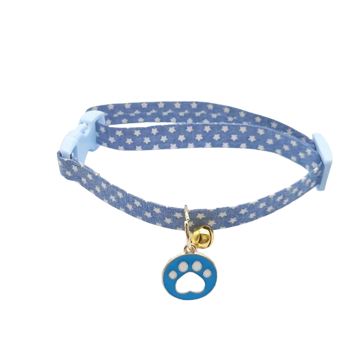Chihuahua Collar: Blue Paw