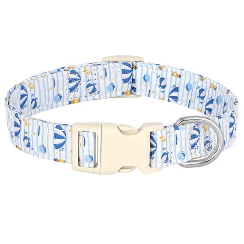 Chihuahua Collar: Blue Balloons