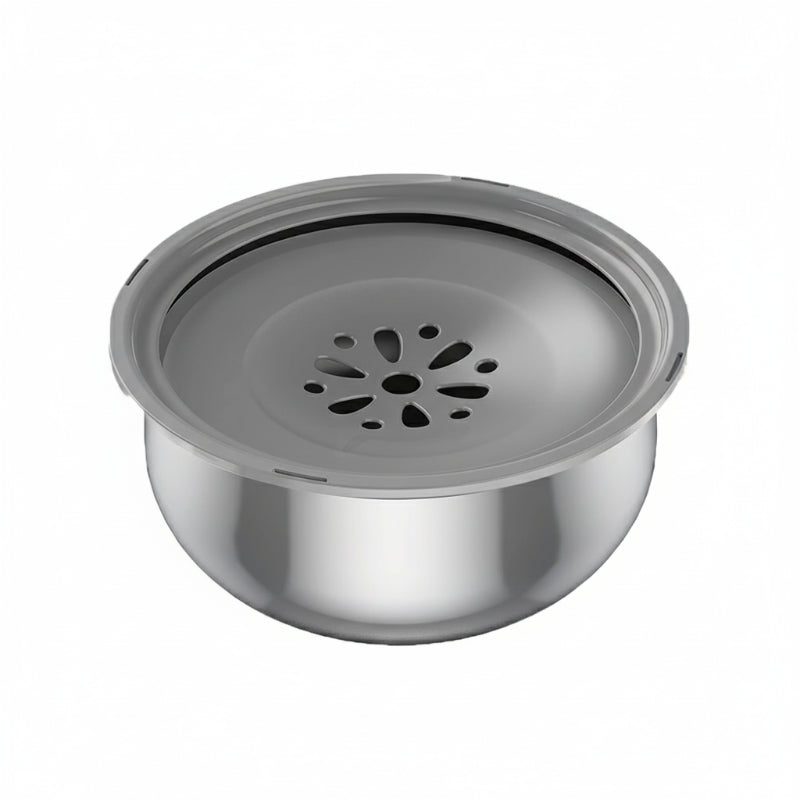 Gamelle anti éclaboussures, avec réservoir d’eau de 4,3 litres. Adaptée à tous les petits chiens et les chats. Vendue sur la boutique Mon Petit Chihuahua. 