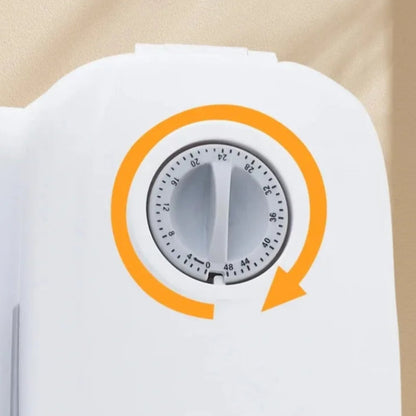 Gamelle double compartiment. Avec un timer pour ouverture automatique. Adaptée à tous les petits chiens et les chats. Vendue sur la boutique Mon Petit Chihuahua. Vue détaillée du timer