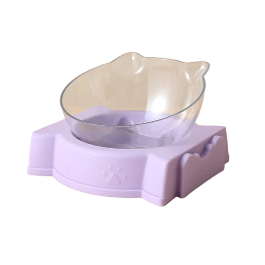 Gamelle simple compartiment, pour croquettes ou eau. En plastique résistant, couleur violet. Adaptée à tous les petits chiens et les chats. Vendue sur la boutique Mon Petit Chihuahua. 
