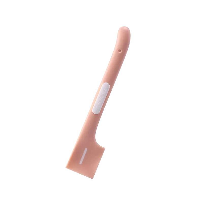 Spatule à pâté colorée, pour racler le fond des boites de conserve. Couleur rose. Adaptée à tous les petits chiens et les chats. Vendue sur la boutique Mon Petit Chihuahua.