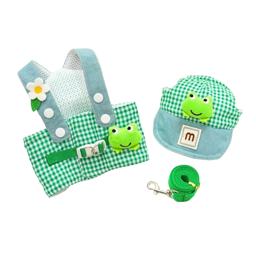 Harnais Chihuahua : Ensemble Grenouille Verte