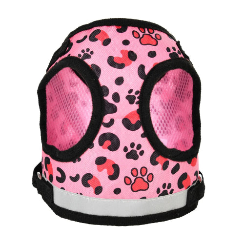 Harnais Chihuahua : Rose motifs Léopard