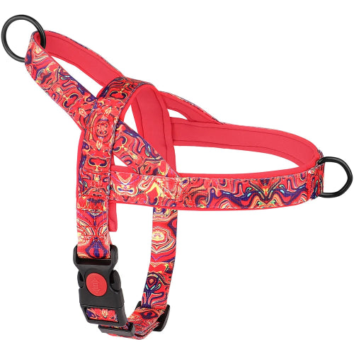 Chihuahua-Geschirr: Rotes Nylon