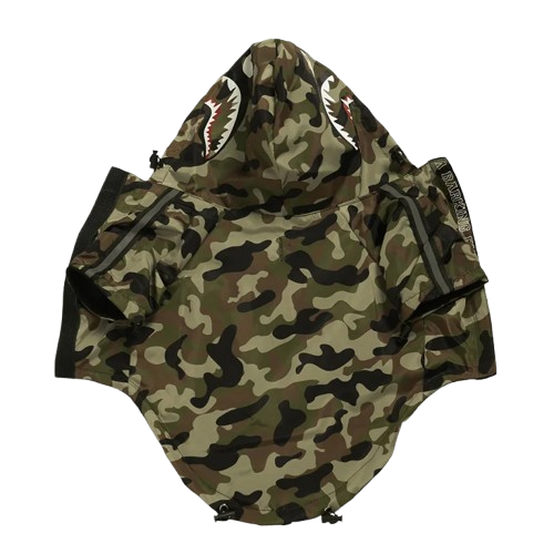 Chihuahua-Mantel: Camouflage-Regenmantel