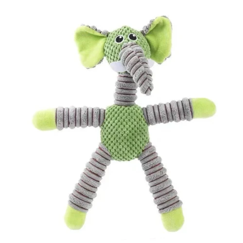Chihuahua Toy: Green Elephant Plush