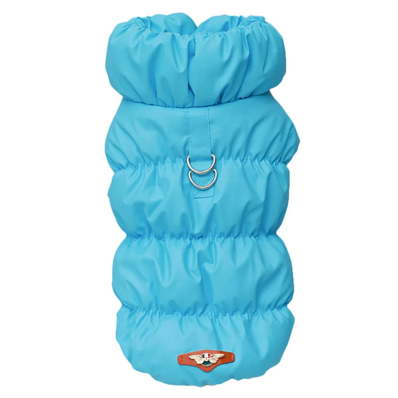 Manteau pour Chihuahua : doudoune rembourrée bleu vif – Confortable, parfait pour protéger votre petit chien ou chat pendant les promenades