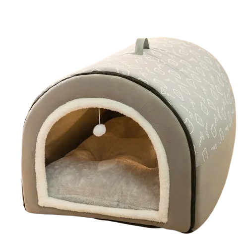 Hundehütte: Trost mit Spielzeug