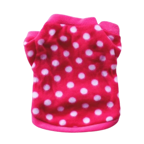 Chihuahua-Pullover: Rosa Tupfen