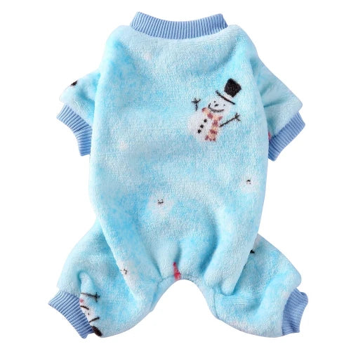 Chihuahua Pajamas: Blue Snowman